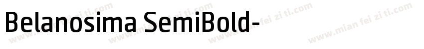 Belanosima SemiBold字体转换